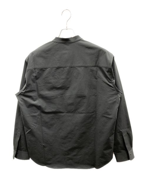 untrack（アントラック）untrack (アントラック) ノーカラーシャツ ブラック サイズ:Lの古着・服飾アイテム