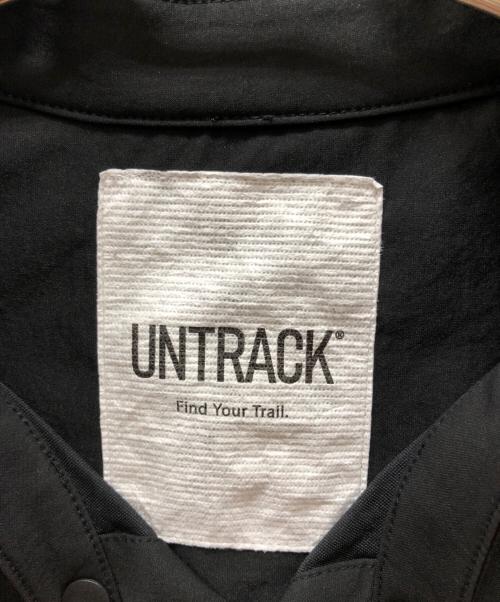 untrack（アントラック）untrack (アントラック) ノーカラーシャツ ブラック サイズ:Lの古着・服飾アイテム