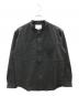 untrack（アントラック）の古着「ノーカラーシャツ」｜ブラック