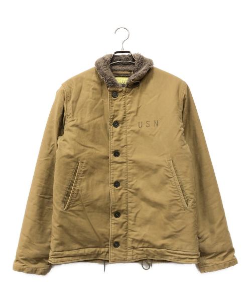 Buzz Rickson’s（バズリクソンズ）Buzz Rickson’s (バズリクソンズ) N-1 デッキジャケット ベージュ サイズ:Lの古着・服飾アイテム