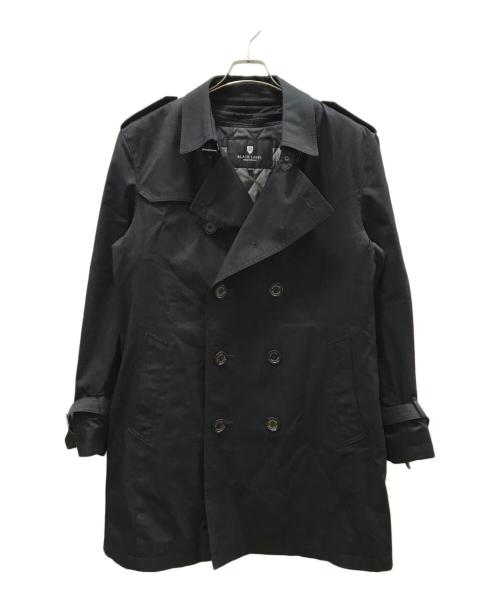 BLACK LABEL CRESTBRIDGE（ブラックレーベル クレストブリッジ）BLACK LABEL CRESTBRIDGE (ブラックレーベル クレストブリッジ) ライナー付トレンチコート ブラック サイズ:LLの古着・服飾アイテム