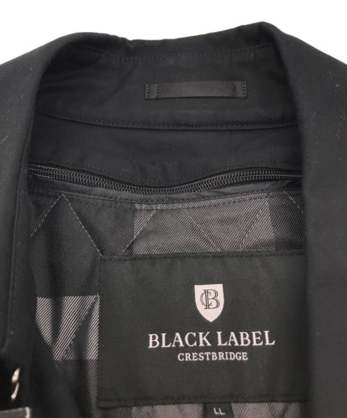 BLACK LABEL CRESTBRIDGE（ブラックレーベル クレストブリッジ）BLACK LABEL CRESTBRIDGE (ブラックレーベル クレストブリッジ) ライナー付トレンチコート ブラック サイズ:LLの古着・服飾アイテム