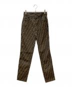 FENDIフェンディ）の古着「ズッカ総柄パンツ」｜ベージュ