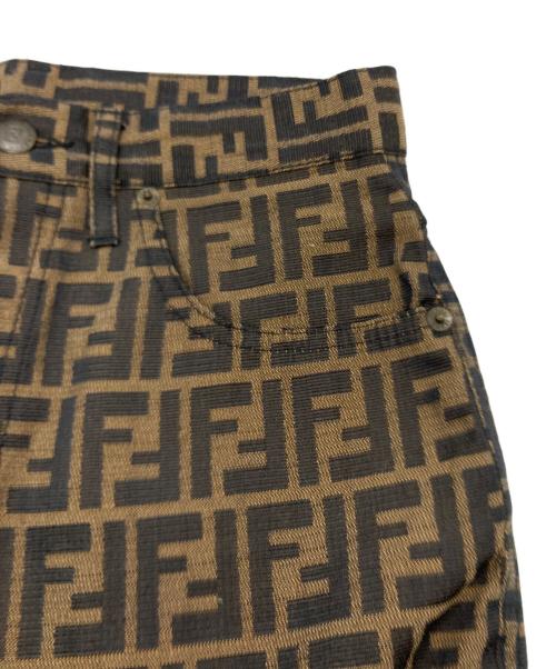 FENDI（フェンディ）FENDI (フェンディ) ズッカ総柄パンツ ベージュ サイズ:Sの古着・服飾アイテム