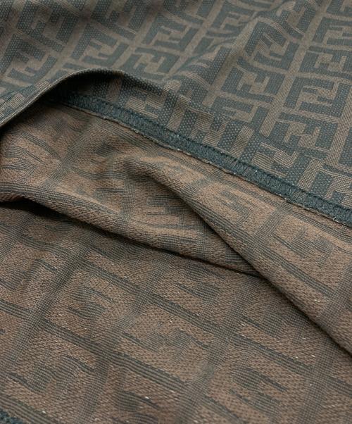 FENDI（フェンディ）FENDI (フェンディ) ズッカ総柄Tシャツ ブラウン サイズ:44の古着・服飾アイテム