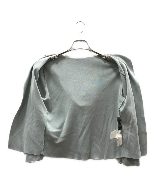 FOXEY（フォクシー）FOXEY (フォクシー) Cardigan Relax Houdie スカイブルー サイズ:40の古着・服飾アイテム