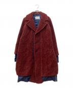 TOGA ARCHIVESトーガアーカイブス）の古着「ウールナイロンドッキングコート」｜レッド