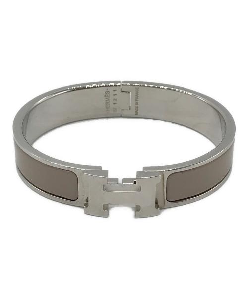 HERMES（エルメス）HERMES (エルメス) クリッククラック ブレスレット グレー サイズ:下記参照の古着・服飾アイテム