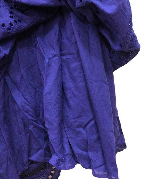 ne quittez pas（ヌキテパ）ne quittez pas (ヌキテパ) Cotton Voile Dot Hemla Dress パープル サイズ:FREEの古着・服飾アイテム