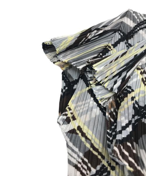 PLEATS PLEASE（プリーツプリーズ）PLEATS PLEASE (プリーツプリーズ) プリーツカットソー グレー サイズ:4の古着・服飾アイテム