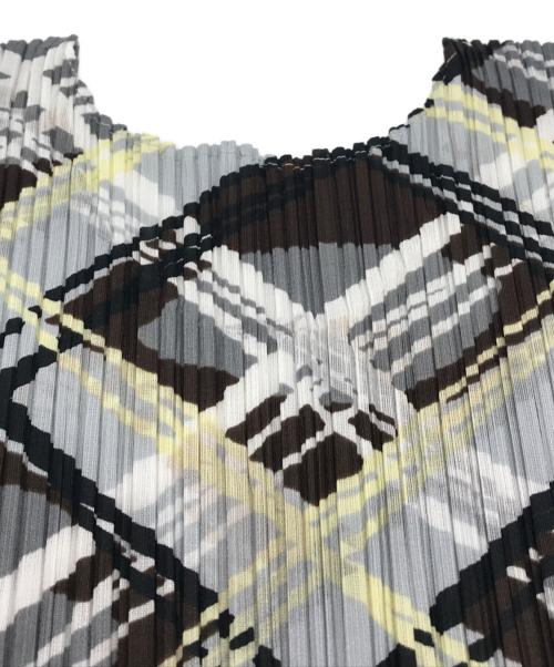 PLEATS PLEASE（プリーツプリーズ）PLEATS PLEASE (プリーツプリーズ) プリーツカットソー グレー サイズ:4の古着・服飾アイテム