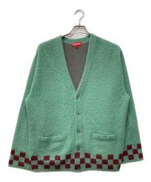 SUPREME（シュプリーム）の古着「Brushed Checkerboard Cardigan」｜グリーン