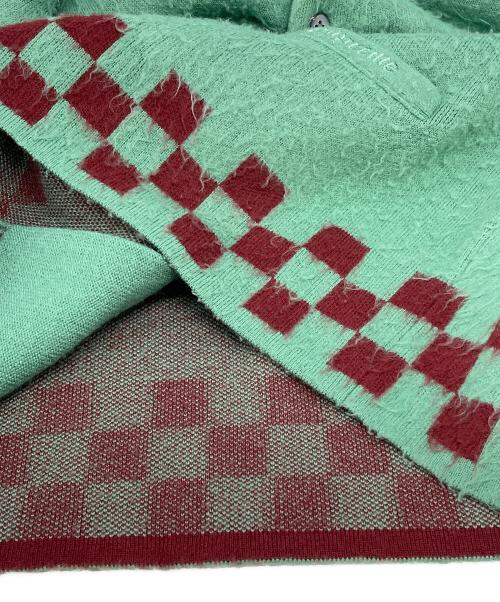 SUPREME（シュプリーム）Supreme (シュプリーム) Brushed Checkerboard Cardigan グリーン サイズ:Lの古着・服飾アイテム