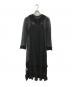 AMERI (アメリ) RUFFLE COLLAR KNIT DRESS ブラック サイズ:1：12000円