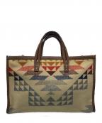 PENDLETON×A VACATIONペンドルトン×ア ヴァケーション）の古着「別注BREAD Mハンドバッグ」｜ブラウン
