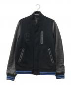 NIKE×stussyナイキ×ステューシー）の古着「DESTROYER JACKET LEATHER SLEEVES」｜ブラック