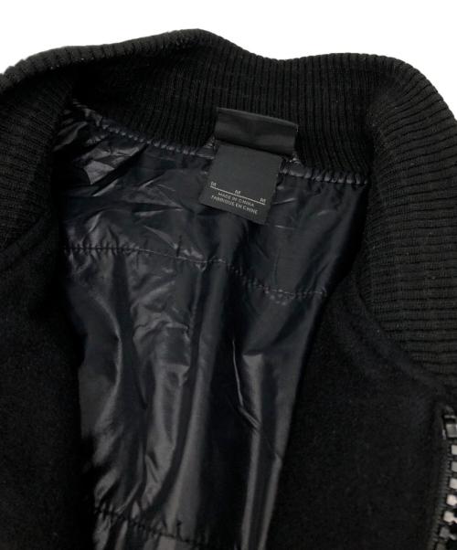 NIKE（ナイキ）NIKE (ナイキ) stussy (ステューシー) DESTROYER JACKET LEATHER SLEEVES ブラック サイズ:Mの古着・服飾アイテム