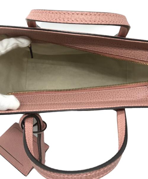 GUCCI（グッチ）GUCCI (グッチ) 2WAYスウィングミニレザートップハンドルバッグ ピンクの古着・服飾アイテム