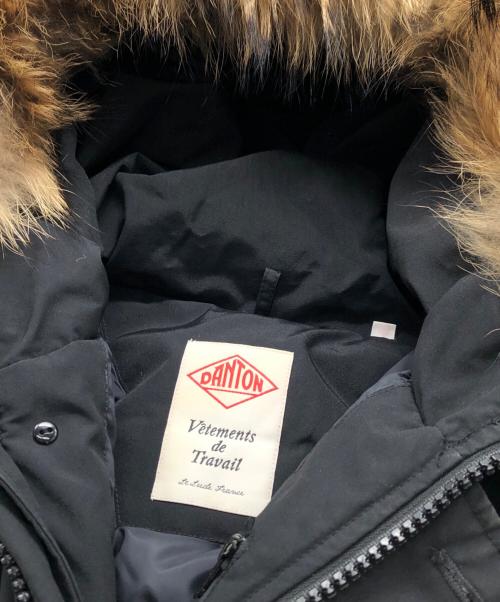 DANTON（ダントン）DANTON (ダントン) FAKE FUR HOODED DOWN JACKET ブラック サイズ:42の古着・服飾アイテム