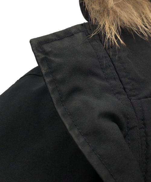 DANTON（ダントン）DANTON (ダントン) FAKE FUR HOODED DOWN JACKET ブラック サイズ:42の古着・服飾アイテム