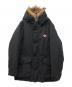 DANTON（ダントン）の古着「FAKE FUR HOODED DOWN JACKET」｜ブラック