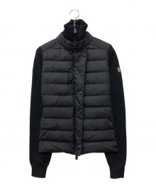 MONCLER（モンクレール）の古着「MAGLIONE TRICOTニット切替ダウンジャケット」｜ブラック
