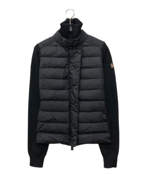 MONCLER（モンクレール）MONCLER (モンクレール) MAGLIONE TRICOTニット切替ダウンジャケット ブラック サイズ:Mの古着・服飾アイテム
