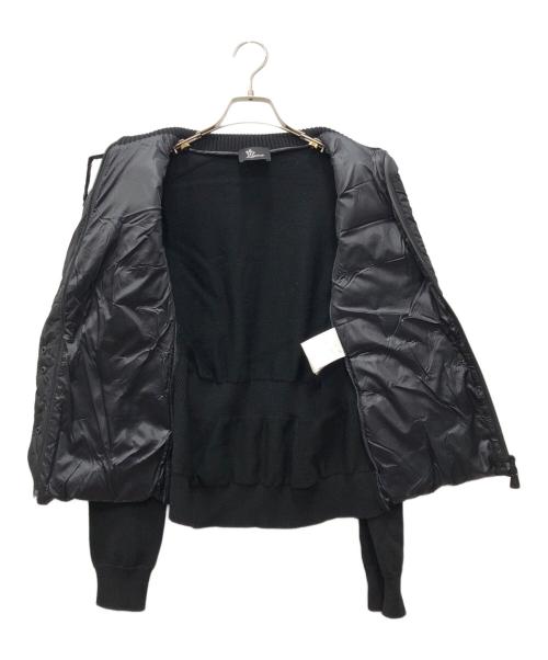 MONCLER（モンクレール）MONCLER (モンクレール) MAGLIONE TRICOTニット切替ダウンジャケット ブラック サイズ:Mの古着・服飾アイテム