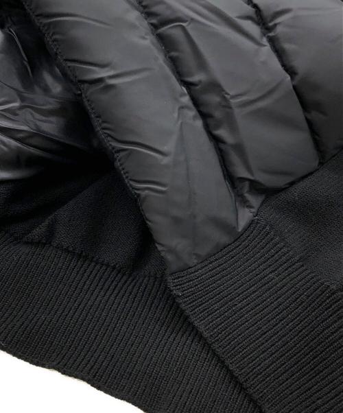 MONCLER（モンクレール）MONCLER (モンクレール) MAGLIONE TRICOTニット切替ダウンジャケット ブラック サイズ:Mの古着・服飾アイテム