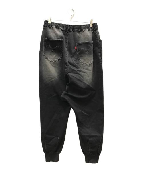 glamb（グラム）glamb (グラム) Knit Sarrouel Denim ブラック サイズ:Lの古着・服飾アイテム