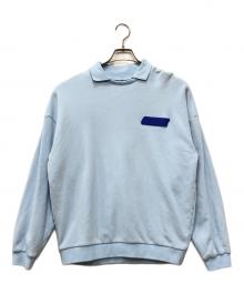 creative drug store（クリエイティブドラッグストア）の古着「襟付きスウェット」｜ブルー