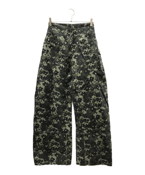 MAISON SPECIAL（メゾンスペシャル）MAISON SPECIAL (メゾンスペシャル) Flower Camouflage Curve Pants オリーブ サイズ:38の古着・服飾アイテム