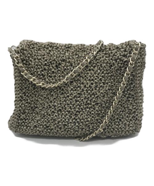 ANTEPRIMA（アンテプリマ）ANTEPRIMA (アンテプリマ) グラフェッタ チェーンショルダーバッグ ベージュ サイズ:下記参照の古着・服飾アイテム