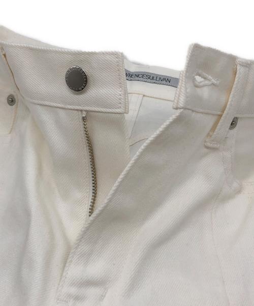 JOHN LAWRENCE SULLIVAN（ジョン ローレンス サリバン）JOHN LAWRENCE SULLIVAN (ジョン ローレンス サリバン) rigid denim slitted pants ホワイト サイズ:Mの古着・服飾アイテム