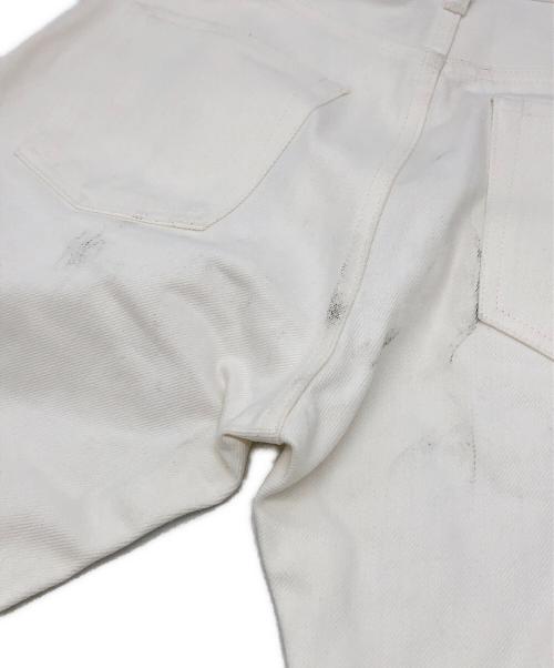 JOHN LAWRENCE SULLIVAN（ジョン ローレンス サリバン）JOHN LAWRENCE SULLIVAN (ジョン ローレンス サリバン) rigid denim slitted pants ホワイト サイズ:Mの古着・服飾アイテム
