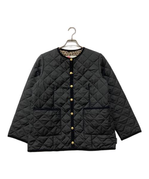 Traditional Weatherwear（トラディショナルウェザーウェア）Traditional Weatherwear (トラディショナルウェザーウェア) SLOBE IENA (スローブ イエナ) 別注 ノーカラーキルティングジャケット ブラック サイズ:38の古着・服飾アイテム