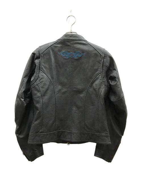 HARLEY-DAVIDSON（ハーレーダビッドソン）HARLEY-DAVIDSON (ハーレーダビッドソン) シングルレザーライダースジャケット ブラック サイズ:Sの古着・服飾アイテム