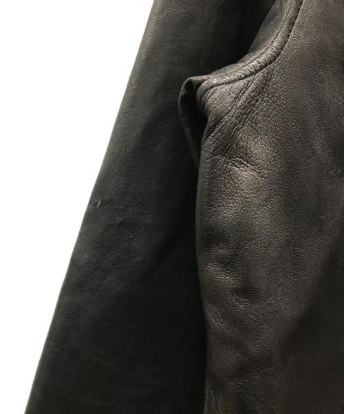 ROUNDTREE & YORKE（ラウンドツリー アンド ヨーク）ROUNDTREE & YORKE (ラウンドツリー アンド ヨーク) レザージャケット ブラック サイズ:下記参照の古着・服飾アイテム