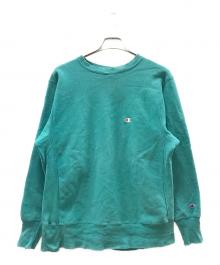 Champion REVERSE WEAVE（チャンピオン リバース ウィーブ）の古着「クルーネックスウェット」｜グリーン