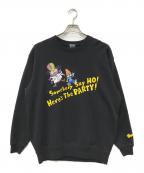 WIND AND SEAウィンダンシー）の古着「プリントスウェット」｜ブラック