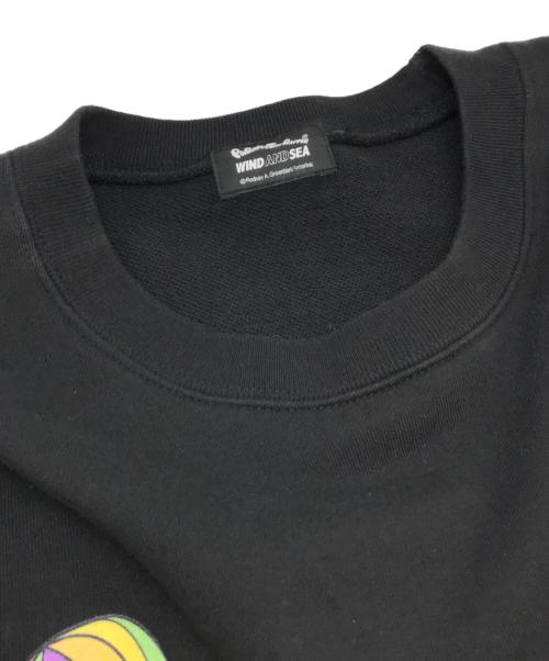 WIND AND SEA（ウィンダンシー）WIND AND SEA (ウィンダンシー) プリントスウェット ブラック サイズ:Lの古着・服飾アイテム