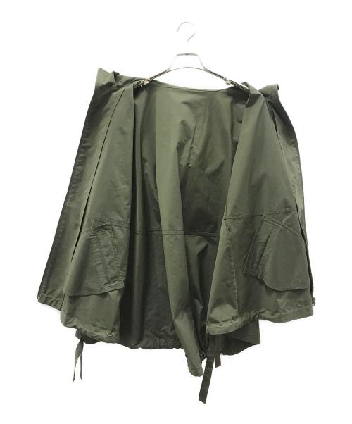 journal standard luxe（ジャーナルスタンダード ラックス）JOURNAL STANDARD LUXE (ジャーナルスタンダード リュクス) メモリータフタ フードブルゾン オリーブ サイズ:Mの古着・服飾アイテム