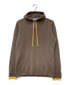 FEDELI×TIE YOUR TIEフェデーリ×タイ ユア タイ）の古着「別注 カシミヤニットパーカー」｜ブラウン