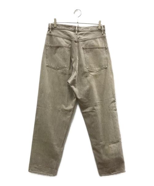AURALEE（オーラリー）AURALEE (オーラリー) HARD TWIST FADED BROWN DENIM WIDE PANTS ブラウン サイズ:W32の古着・服飾アイテム