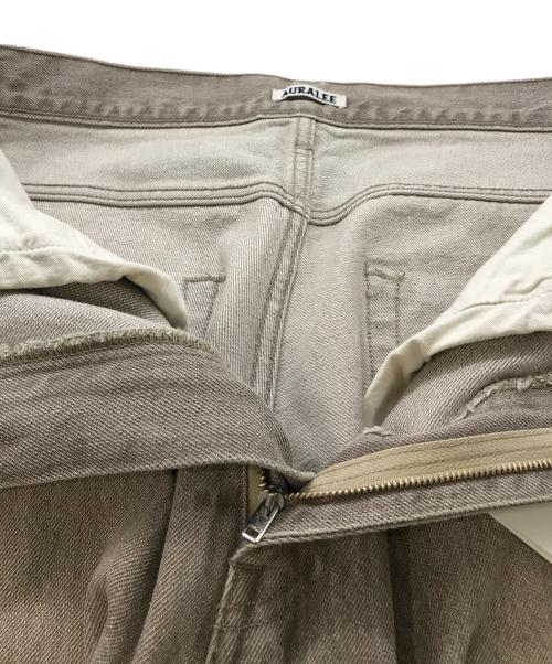 AURALEE（オーラリー）AURALEE (オーラリー) HARD TWIST FADED BROWN DENIM WIDE PANTS ブラウン サイズ:W32の古着・服飾アイテム