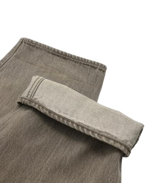 AURALEE（オーラリー）AURALEE (オーラリー) HARD TWIST FADED BROWN DENIM WIDE PANTS ブラウン サイズ:W32の古着・服飾アイテム