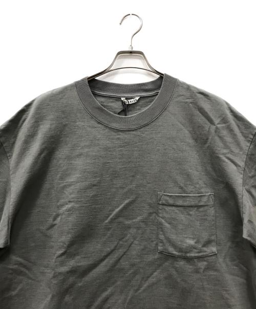 AURALEE（オーラリー）AURALEE (オーラリー) HEAVY WEIGHT TEE グレー サイズ:5の古着・服飾アイテム