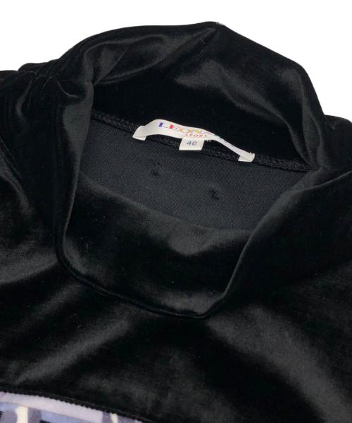 LEONARD SPORT（レオナール スポーツ）LEONARD SPORT (レオナール スポーツ) 長袖ベロアワンピース ブラック サイズ:40の古着・服飾アイテム