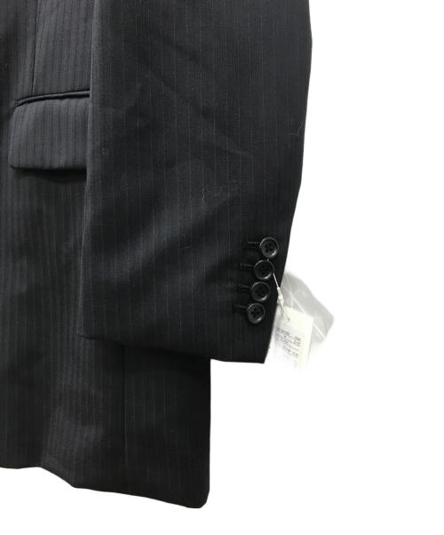 BEAUTY&YOUTH（ビューティーアンドユース）BEAUTY&YOUTH (ビューティーアンドユース) ストライプ ノーカラージャケットテーラードジャケット ブラック サイズ:M 未使用品の古着・服飾アイテム