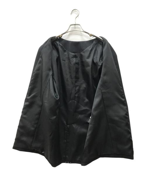 BEAUTY&YOUTH（ビューティーアンドユース）BEAUTY&YOUTH (ビューティーアンドユース) ストライプ ノーカラージャケットテーラードジャケット ブラック サイズ:M 未使用品の古着・服飾アイテム